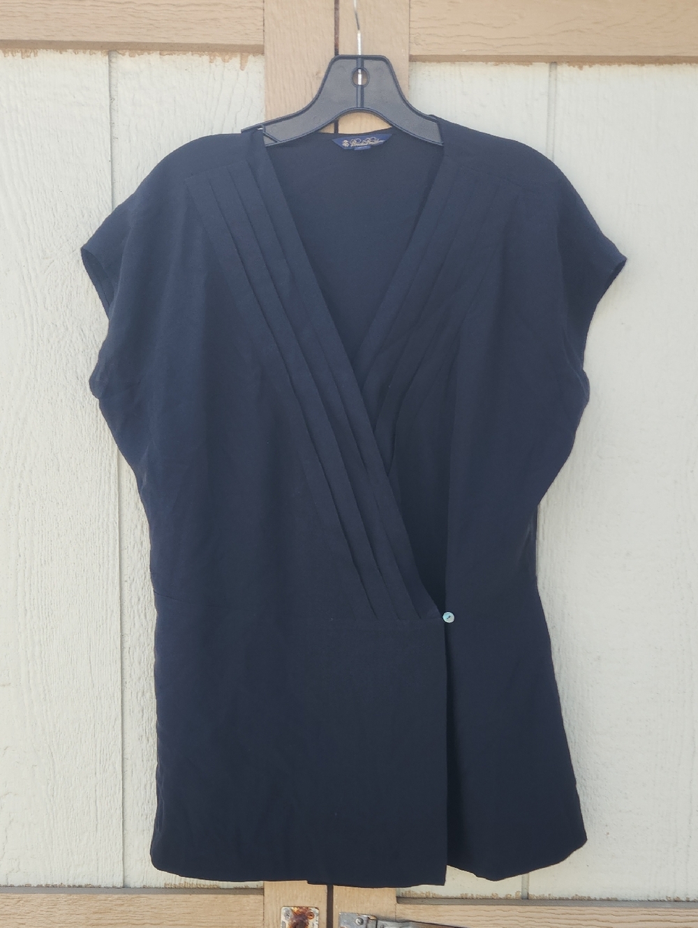 Brooks Brothers Silk Wrap Rich Mom Preppy Hamptons Coastal Yatch Capsule Black 6